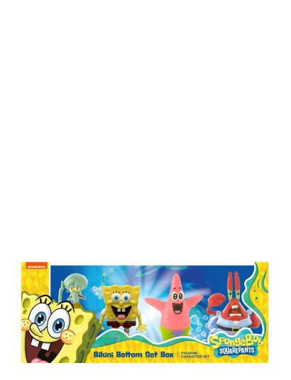 Micki Leksaker Svamp Bob Gift Box Set 4 Figur - Yellow - ONE SIZE