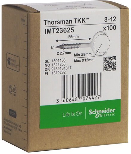THORSMAN Metallklammer TKK 8-12 skrue 25mm 100stk - 1323253 THORSMAN Metallklammer TKK 8-12 skrue 25mm 100stk - 1323253