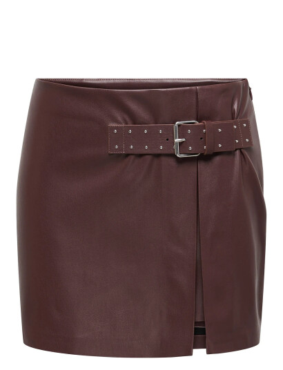 ONLY Onlcassidy Faux Leather Skirt Otw - Brown - S ONLY Onlcassidy Faux Leather Skirt Otw - Brown - S