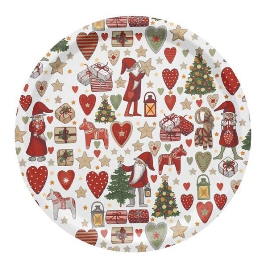 Arvidssons Textil Julstök brett 31 cm rød Arvidssons Textil Julstök brett 31 cm rød