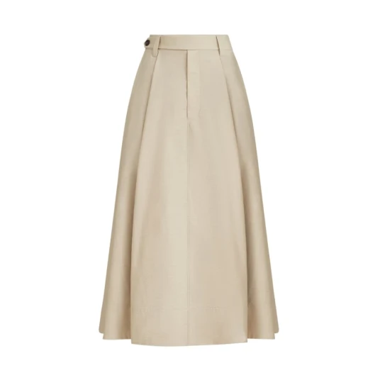 Brunello Cucinelli Dame Skjørt Beige M Brunello Cucinelli Dame Skjørt Beige M