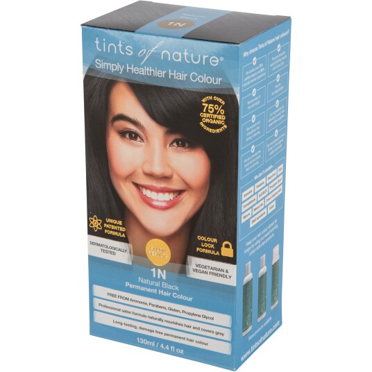 Tints of Nature Black Permanent Hair Colour 1N  130 ml