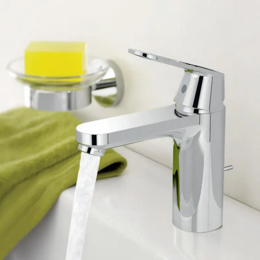 Grohe Eurosmart Cosmopolitan servantbat. Med EcoJoy og push-open ventil, Krom