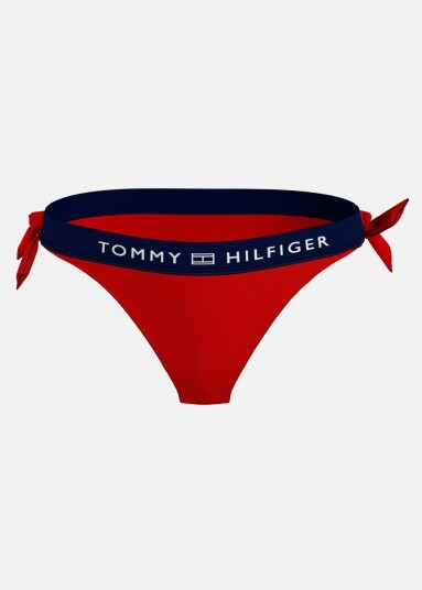 Tommy Hilfiger Side Tie Cheeky Biki Xlg Primary Red S Bikinis