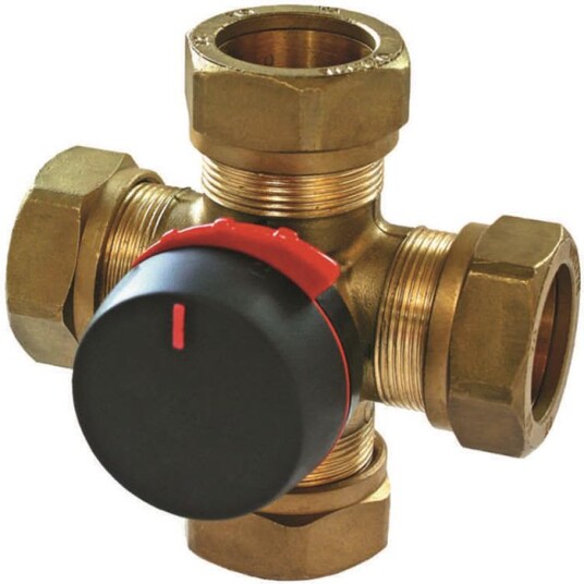 ESBE VRB143 Shuntventil 4 veis 22 mm Installasjon
