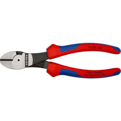 Knipex 180 mm Kraft-sideavbiter med Ergogrep
