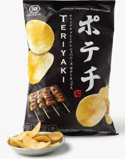 Koikeya Teriyaki Original Premium Japanese Potato Chips 100 gram Japan Koikeya Teriyaki Original Premium Japanese Potato Chips 100 gram Japan
