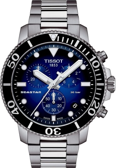 Tissot Seastar 1000 Chronograph T1204171104101 - Herre - 46 mm - Analog - Kvarts urverk - Safirglass Tissot Seastar 1000 Chronograph T1204171104101 - Herre - 46 mm - Analog - Kvarts urverk - Safirglass
