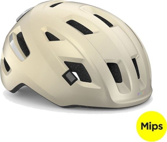 MET E-Mob MIPS sykkelhjelm vanilla ice