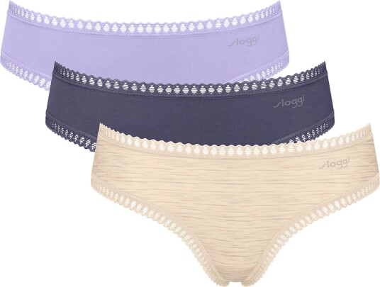 sloggi Sloggi Go Crush Hipster C3P LILAC LIGHT COMBINATION XL sloggi Sloggi Go Crush Hipster C3P LILAC LIGHT COMBINATION XL
