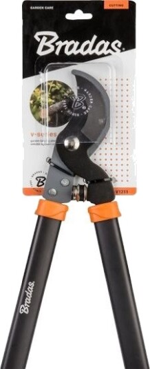 Bradas Bypass Saks V Series Lengde 770 Mm Antrasitt/Oransje Bypass Blad Med Beskyttende Belegg – 1 Stk. Kt V1211 Bradas Bypass Saks V Series Lengde 770 Mm Antrasitt/Oransje Bypass Blad Med Beskyttende Belegg – 1 Stk. Kt V1211