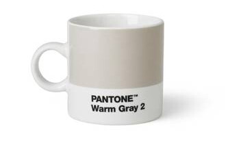 Copenhagen Design PANTONE espressokopp med hank 12 cl varm grå