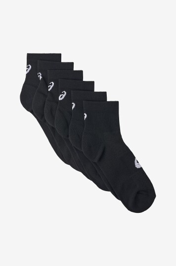 Asics Sportssokker Quarter Sock 6 pakning Svart Asics Sportssokker Quarter Sock 6 pakning Svart