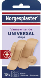Norgesplaster universal strips plaster 18 stk