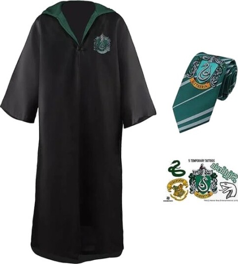 Cinereplikor Harry Potter Slytherin trollkarl, M storlek