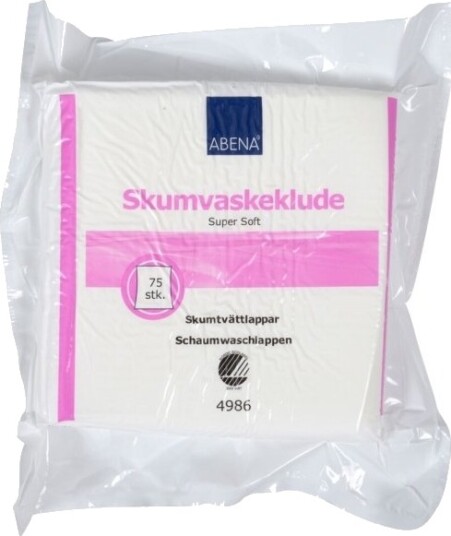 ABENA Skumvaskelapper 19x19cm x 2,8mm supermyke engangs - 19x19 cm - 75 Stk ABENA Skumvaskelapper 19x19cm x 2,8mm supermyke engangs - 19x19 cm - 75 Stk