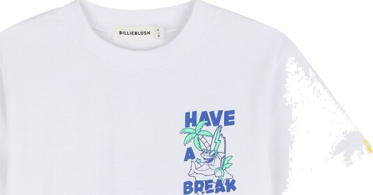 Billieblush Short Sleeves Tee Shirt White 116