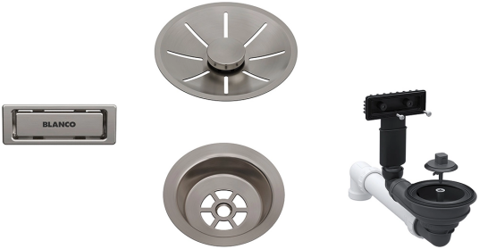 BLANCO FLEX InFino Rørsett For 1 kum Platinum