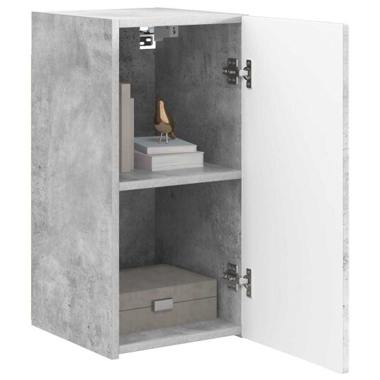 TV Veggskap 2 pcs Betong 30 x 31 x 60 cm Konstruert tre