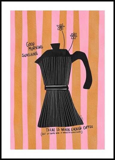 Mocca Coffee Sunshine Plakat / 50x70cm
