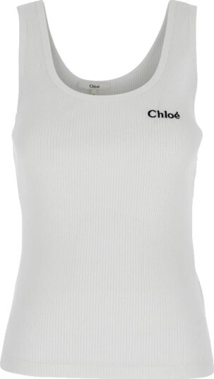 Chloé Dame Topper Hvit XS,