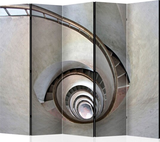 Romdeler - White spiral stairs II 225x172 - Artgeist sp. z o. o.