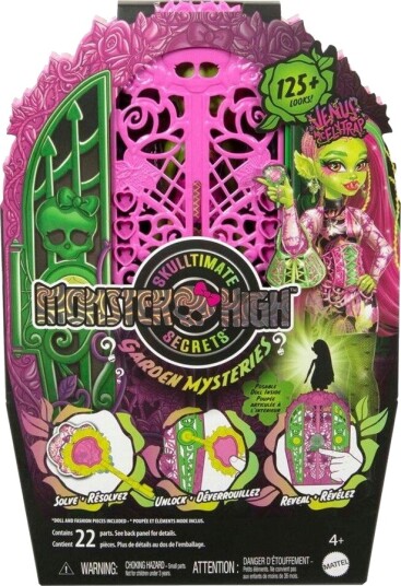 Monster High Skulltimate Secrets Dukke   4+år 19 Overraskelser   Venus McFlytrap