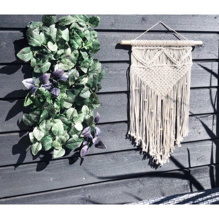 Rito Krea DIY Makramé Veggoppheng Knytteoppskrift 50cm