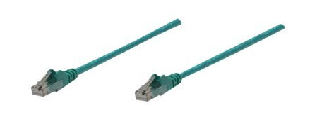 Intellinet Network Patch Cable Cat6 15M Green Cca U/Utp Pvc Rj45 Gold Plated Contacts Snagless Booted Lifetime Warranty Polybag Koblingskabel Rj-45 Hann Til Rj-45 Hann 15 M Utp Cat 6 Formstøpt Uten Hindringer Grønn