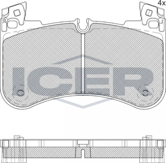 Bremseklosser sett ICER 182366