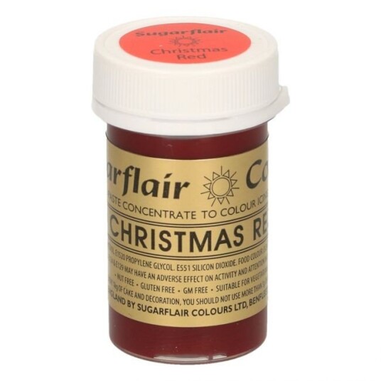 Sugarflair Pastafarge Christmas Red 25g 