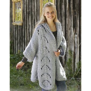 �Comfort Zone by DROPS Design Jakke Strikkeoppskrift str. S XXXL Small
