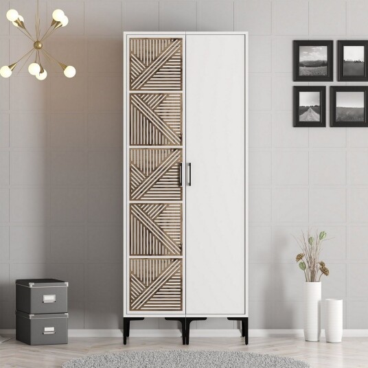 Kumsal Garderobe 80 cm - Hvit