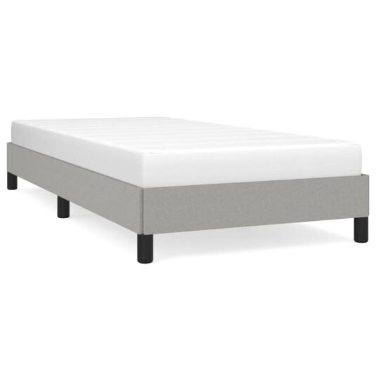  Sengeramme uten madrass lysegrå 90x190 cm Single stoff