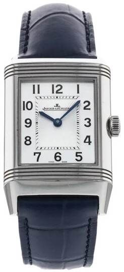 Jaeger LeCoultre Dameklokke 2588422 Reverso Classic Sølvfarget/Lær
