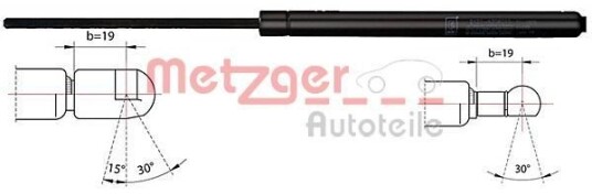 Baklukedemper METZGER 2110356 Baklukedemper METZGER 2110356