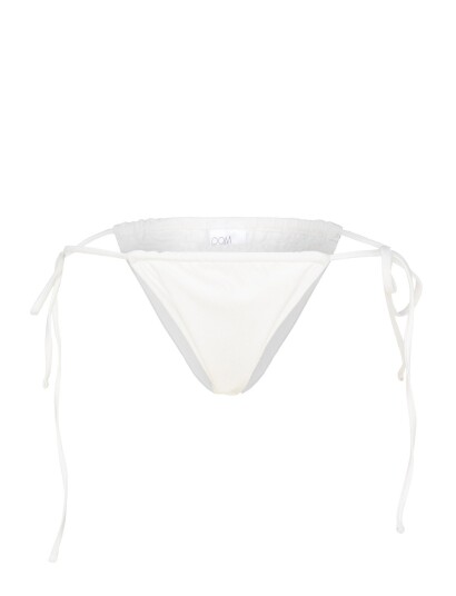 Drop of Mindfulness Swim Tie Bikini Bottom   White   L