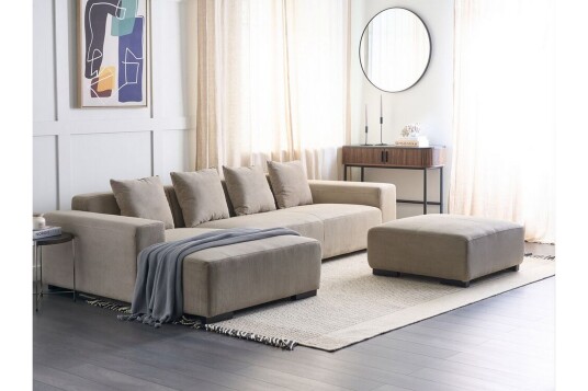 Westerfeld Hjørnesofa 4 seter Beige