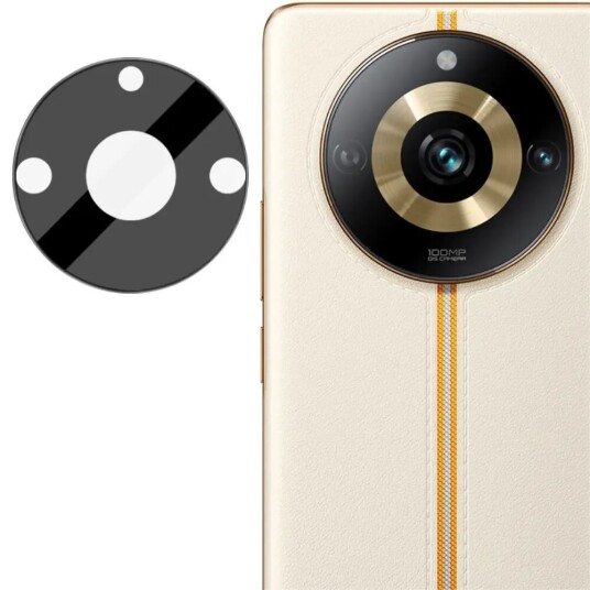EIDERWOOD Realme 11 Pro+ (5G) / 11 Pro (5G) IMAK Beskyttelsesglass for Kameralinser - Gjennomsiktig / Svart