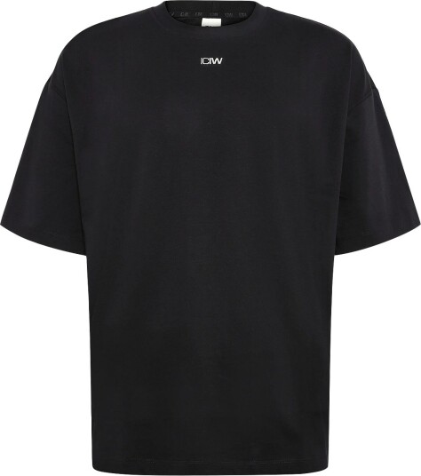 ICANIWILL Everyday Oversized Cotton T Shirt M   Black   L