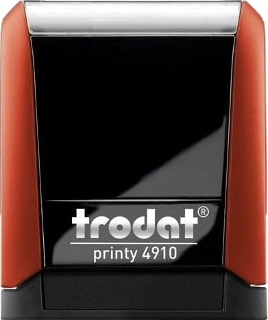 Trodat Trodat Stempel Trodat 4910 Rød Svart Pute 26X9 Mm