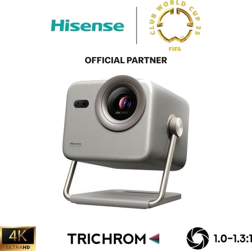 Hisense M2 Pro 4K Laserprojektor - 1300 ANSI Lumen - Sølv Hisense M2 Pro 4K Laserprojektor - 1300 ANSI Lumen - Sølv