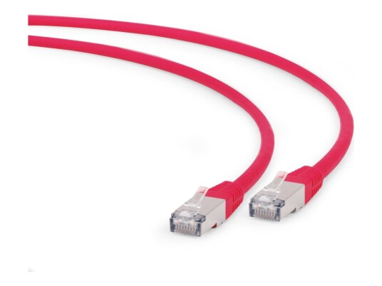 Cablexpert Koblingskabel Rj 45 Hann Til Rj 45 Hann 25 Cm Sftp Cat 6A Halogenfri Formstøpt Rød PP6A LSZHCU R 0.25M