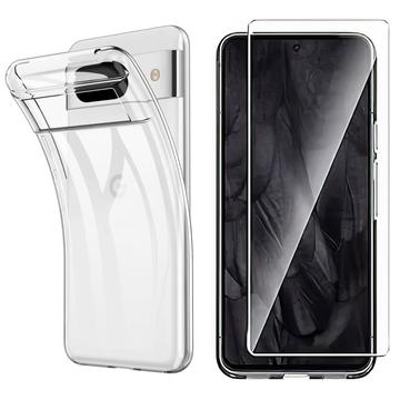 Google Pixel 8 Saii 2-i-1 TPU-deksel / Beskyttelsesglass