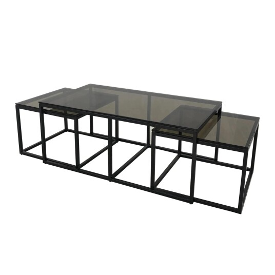 Homefactory Oceanside avlangt settebord 3 bord 176042