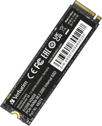 Verbatim Vi3000 SSD M.2 512GB PCIe NVMe 3100/2100 MB/s