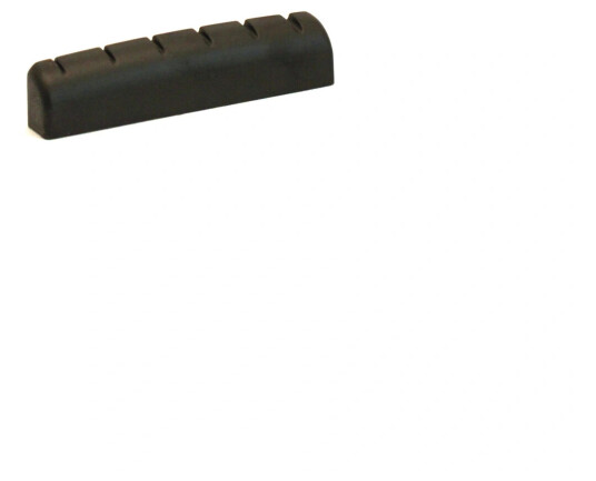 Graph Tech Pt-6061-00 Svart Tusq Xl Slotted Nut, E-Style, Rounded, Flat