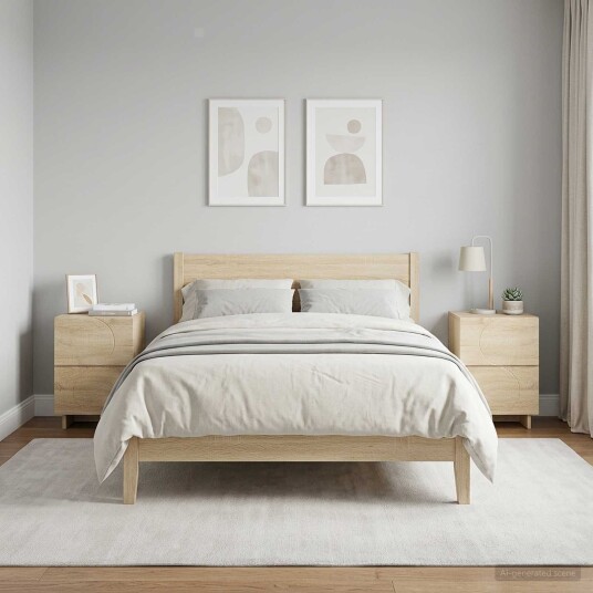 vidaXL Nattbordskap 2 stk. Sonoma eik 33,5 x 34,5 x 50 cm