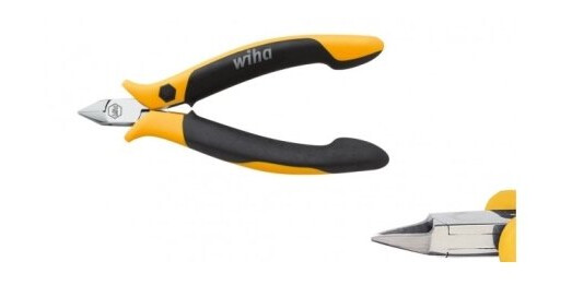 Wiha Z 40 4 04, Diagonal Tang, 1 Mm, Kull Stål, Sort, Gult, 115 Mm, 60 G Wiha Z 40 4 04, Diagonal Tang, 1 Mm, Kull Stål, Sort, Gult, 115 Mm, 60 G