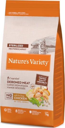 Nature’S Variety Tørrfôr Adult Nature'S Variety No Grain Sterilised Frittgående Kylling 2 X 7 kg